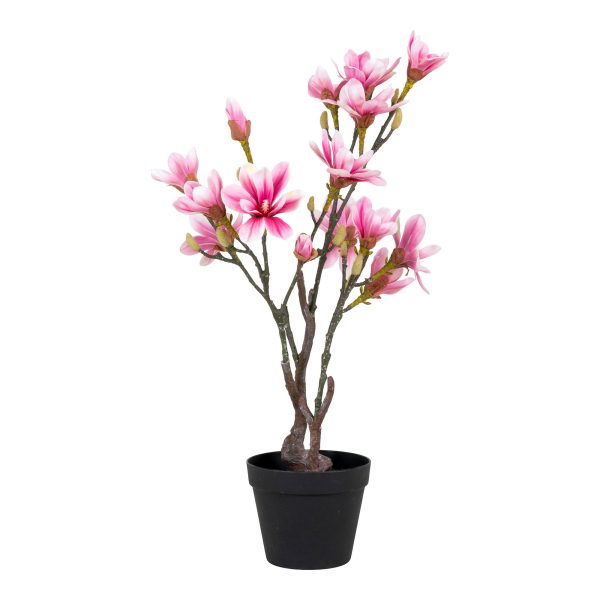 Magnoliaboom - Kunstplant, roze, 75 cm