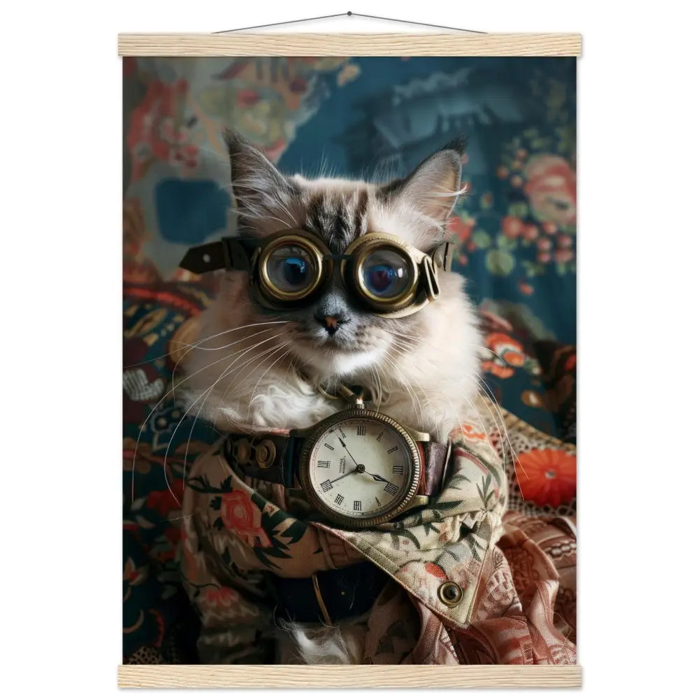 95ceb098-fe18-404f-ac53-c8542ed1e8a6-0.jpg Schoolposter van een vrouwelijke Balinese kat - Afbeelding 1
