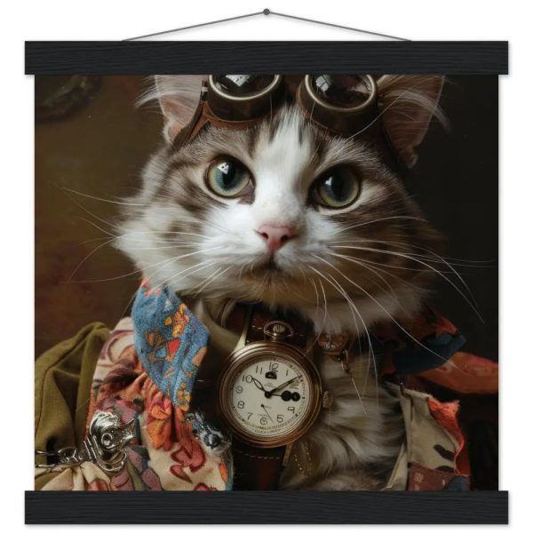 Schoolposter van een vrouwelijke Manx kat