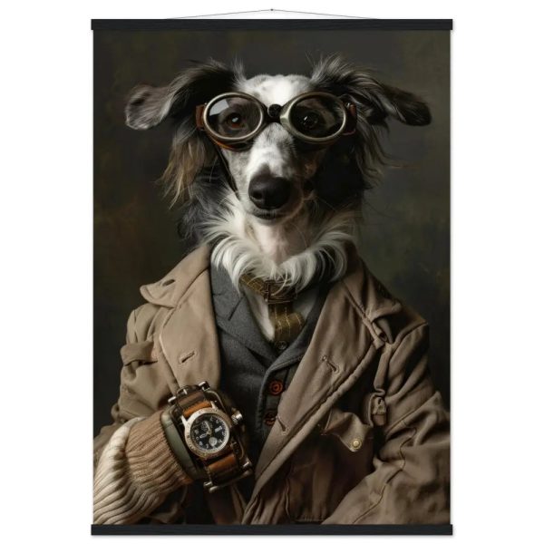 Schoolposter van een Sloughi hond