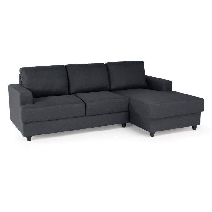 ANDPAULANTH-2.jpg PAUL 4-zits hoekbank rechts - Antracietgrijze stof - Modern - L 215 x D 140 cm - Afbeelding 3