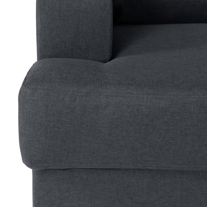 ANDPAULANTH-5.jpg PAUL 4-zits hoekbank rechts - Antracietgrijze stof - Modern - L 215 x D 140 cm - Afbeelding 6