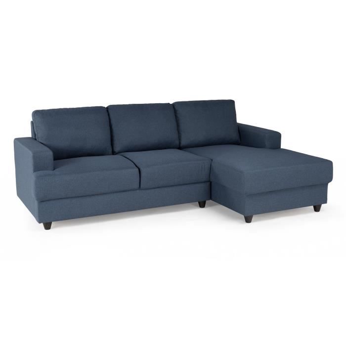 ANDPAULBL-2.jpg PAUL Hoekbank 4 zits rechts - Blauwe stof - Modern - L 215 xp 140 cm - Afbeelding 3