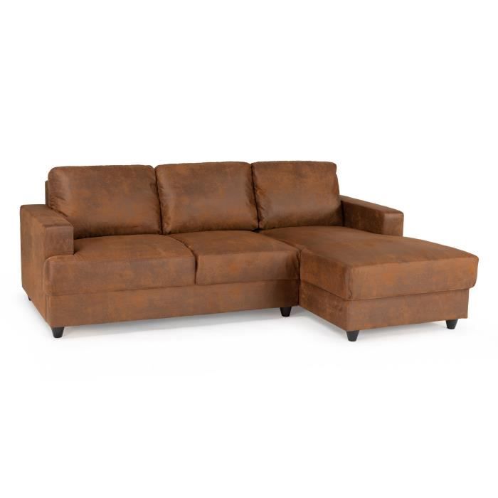 ANDPAULGOBI-2.jpg PAUL 4-zits hoekbank - Vintage bruine stof - Hedendaags - L 215 x D 140 cm - Afbeelding 3