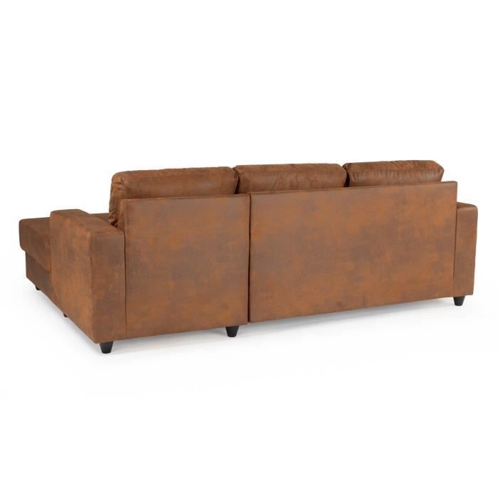 ANDPAULGOBI-4.jpg PAUL 4-zits hoekbank - Vintage bruine stof - Hedendaags - L 215 x D 140 cm - Afbeelding 5