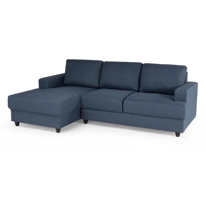 ANGPAULBL-2.jpg PAUL Hoekbank 4 zits links - Blauwe stof - Modern - L 215 x D 140 cm - Afbeelding 3