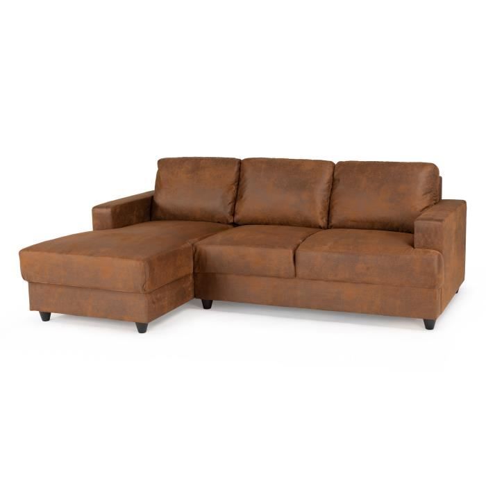 ANGPAULGOBI-2.jpg PAUL 4-zits hoekbank - Vintage bruine stof - Hedendaags - L 215 x D 140 cm - Afbeelding 3