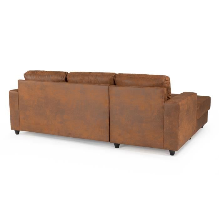 ANGPAULGOBI-4.jpg PAUL 4-zits hoekbank - Vintage bruine stof - Hedendaags - L 215 x D 140 cm - Afbeelding 5