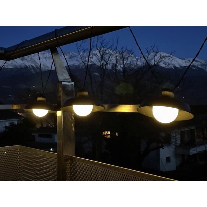 AUC1728677356894-2.jpg Zonnekrans - Luna - 5 m - Zwart - 10 lampen - 50 lumen - USB oplaadbaar - Afbeelding 3