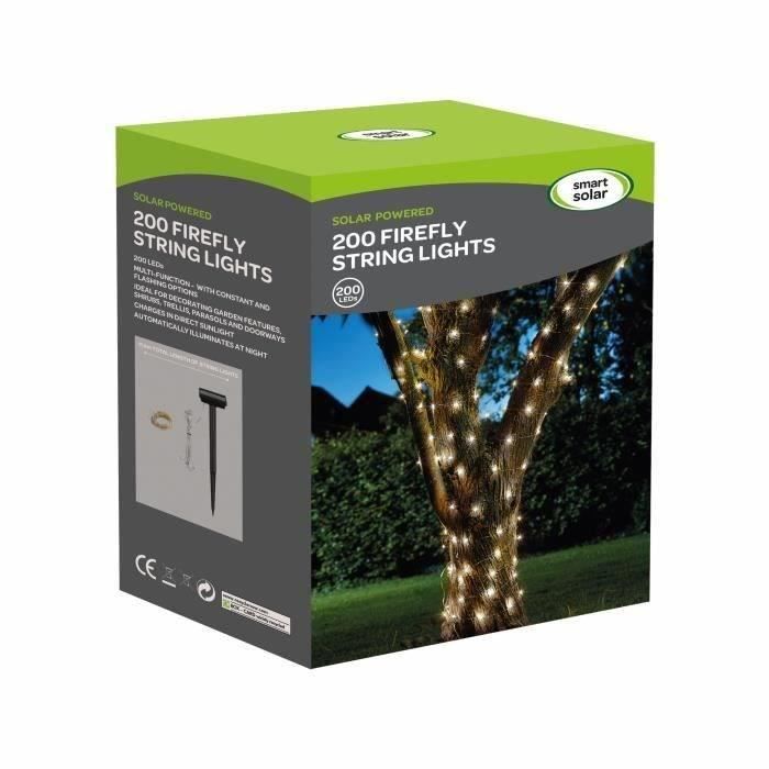 AUC5050642061872-2.jpg LUCIOLE buitenverlichtingsslinger 200 warm witte LED's SMART GARDEN - Afbeelding 3