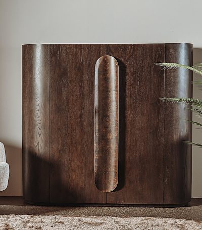 Allure Opbergkast donkerbruin 150 cm