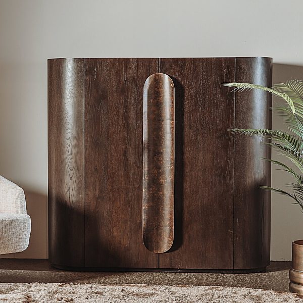 Allure Opbergkast donkerbruin 150 cm