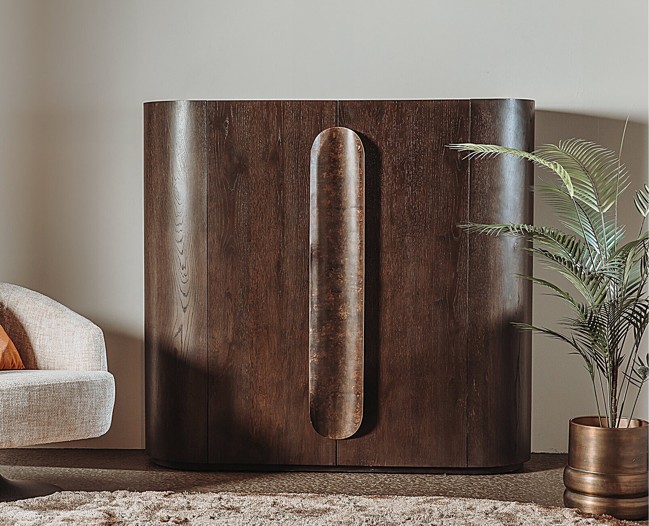 Allure Opbergkast donkerbruin 150 cm Allure Opbergkast donkerbruin 150 cm