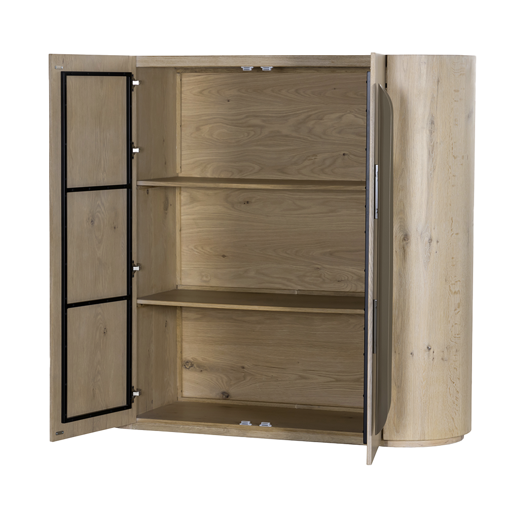 Allure Opbergkast white wash 150 cm 2 Allure Opbergkast white wash 150 cm - Afbeelding 3