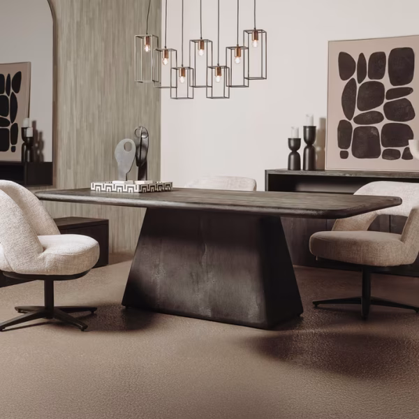 Asti Eetkamertafel zwart