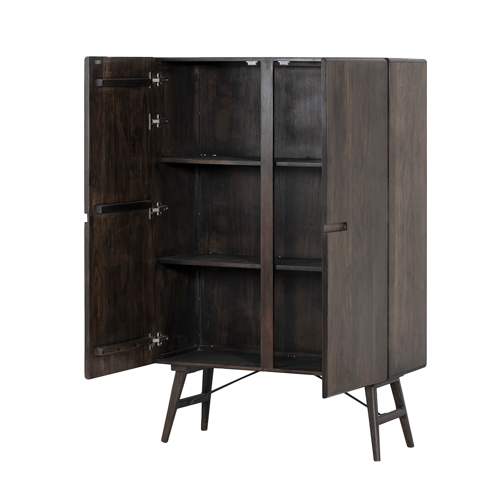 Aura Opbergkast espresso 100 cm 2 Aura Opbergkast espresso 100 cm