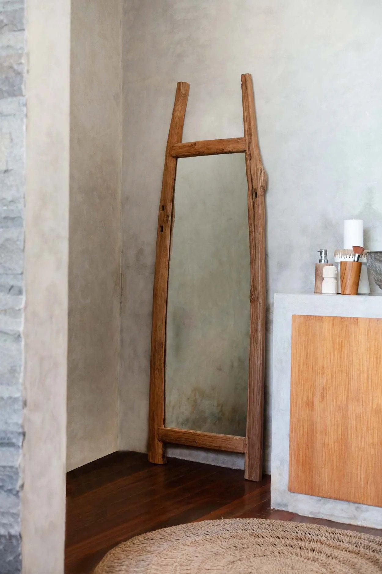 BABAFU001N-2.jpg De Fabulook Kleedkamer Spiegel - Natuurlijk - Afbeelding 3