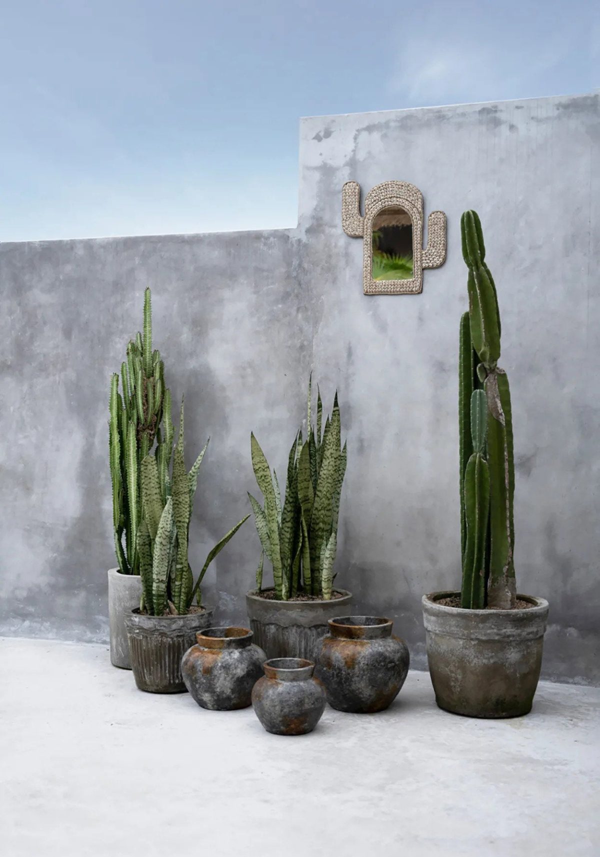 De Cactus Schelp Spiegel - Wit - Afbeelding 3