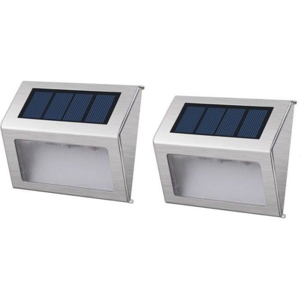 Set van 2 waterdichte buitenlampen - 3 LED's
