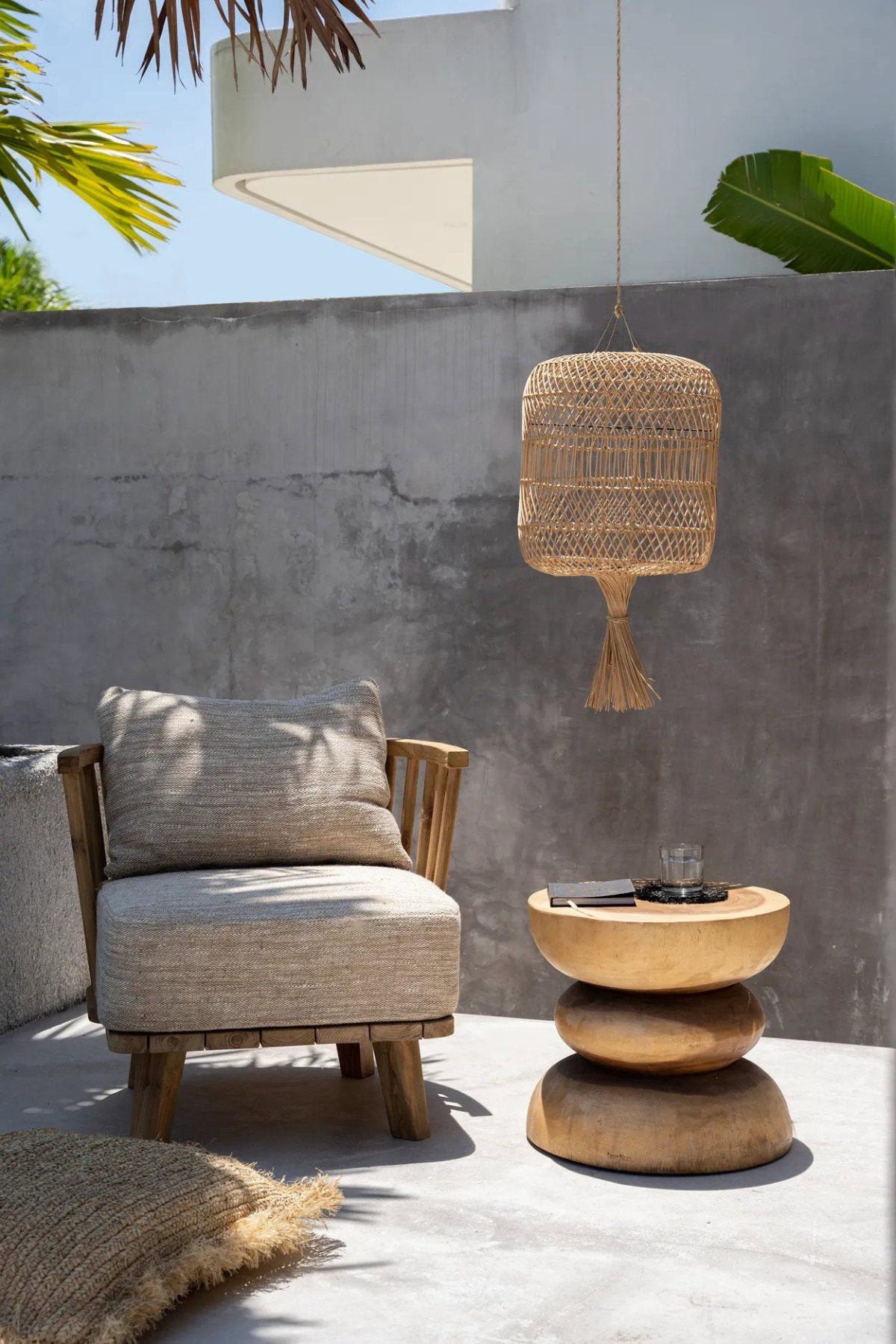 De Dumpling Vloerlamp - Hanglamp - Natuurlijk - L - Afbeelding 3