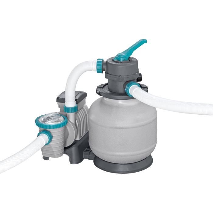 BES6941607365885-5.jpg BESTWAY bovengrondse buisvormige zwembadset - APX 365 - 956 x 488 x 132 cm - Rechthoekig (zandfilter, 500g polysphere, ladder, afdekking) - Afbeelding 6