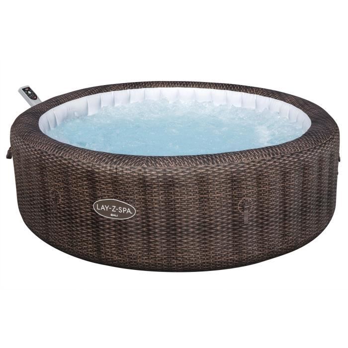 BES6941607369777-2.jpg BESTWAY Opblaasbare Spa - Lay-Z-Spa Bali - 180 luchtjets - 216 x 71 cm - 5 tot 7 plaatsen - Rond (afdekking, cartridge, diffuser) - Afbeelding 3