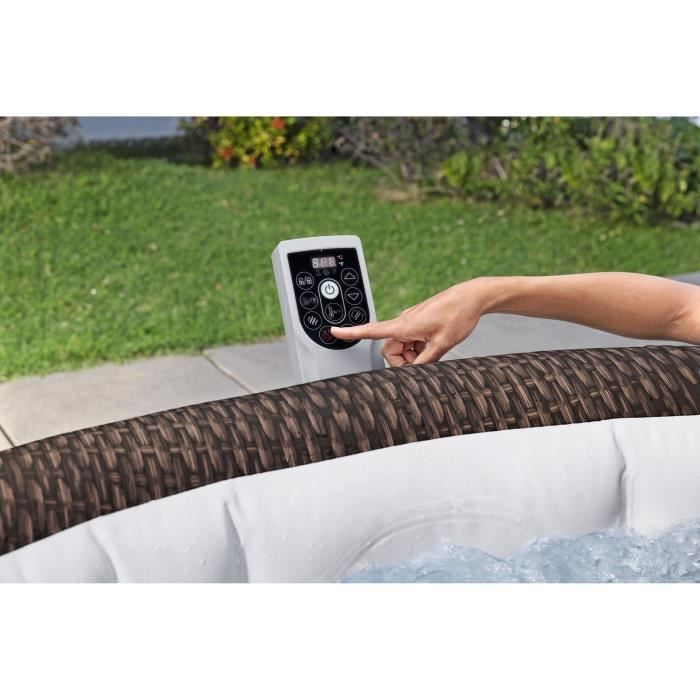 BES6941607369777-4.jpg BESTWAY Opblaasbare Spa - Lay-Z-Spa Bali - 180 luchtjets - 216 x 71 cm - 5 tot 7 plaatsen - Rond (afdekking, cartridge, diffuser) - Afbeelding 5
