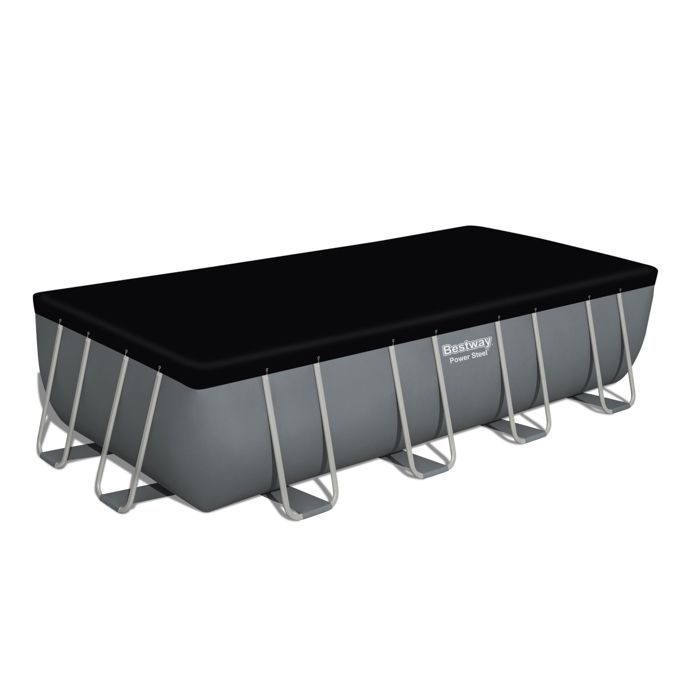 BES6942138987140-1.jpg Bestway Power Steel 549x274x122 cm buisvormig bovengronds zwembad met 5.678 L/H cartridgefilter, afdekking en ladder - Afbeelding 2