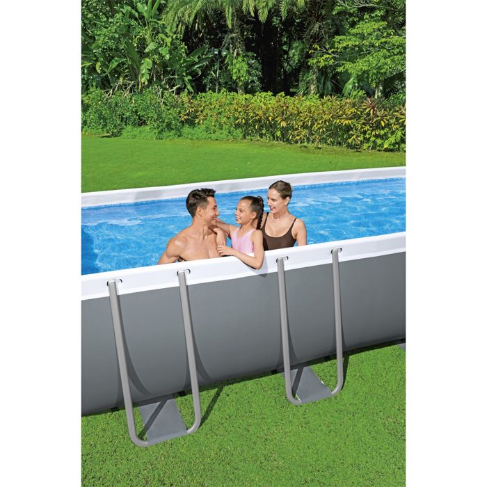 BES6942138987140-3.jpg Bestway Power Steel 549x274x122 cm buisvormig bovengronds zwembad met 5.678 L/H cartridgefilter, afdekking en ladder - Afbeelding 4