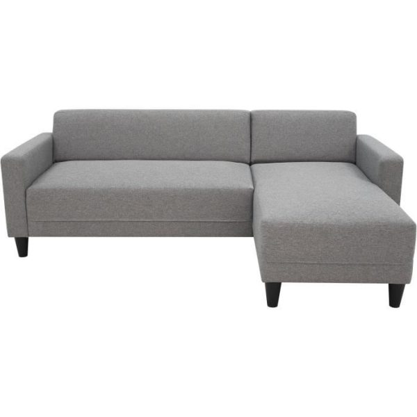 Vaste hoekbank 4-zits Bob - Muisstof - Omkeerbaar - L 197 x D 117 x H 65 cm