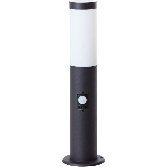 BRI4004353391095-1.jpg BRILJANT - DODY Buitenpaal - inclusief sensor - kleur zwart - metaal/kunststof E27 LED 1x10W - Afbeelding 2