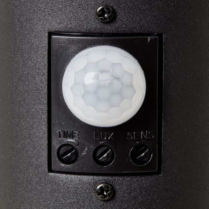BRI4004353391095-2.jpg BRILJANT - DODY Buitenpaal - inclusief sensor - kleur zwart - metaal/kunststof E27 LED 1x10W - Afbeelding 3