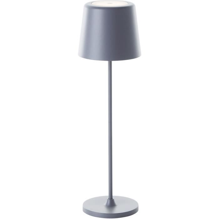 BRI4004353428234-0.jpg KAAMI BRILLIANT LED tafellamp - 2W - IP44 - Metaal en kunststof - Grijs - Afbeelding 1