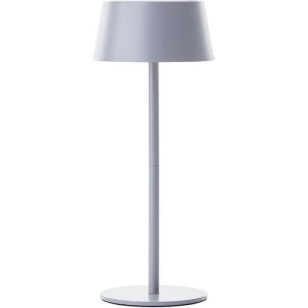 Buitentafellamp - BRILLIANT - PICCO - LED en zonne-energie - Metaal en kunststof - 5 W - Matgrijs