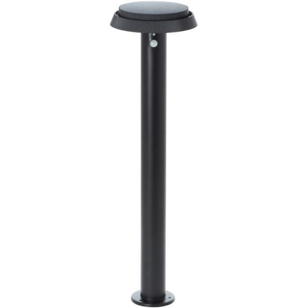 Buitenpaal - BRILLIANT - ALVERO - LED en zonne-energie - Bewegingssensor - Metaal en kunststof - 4 W - Zwart