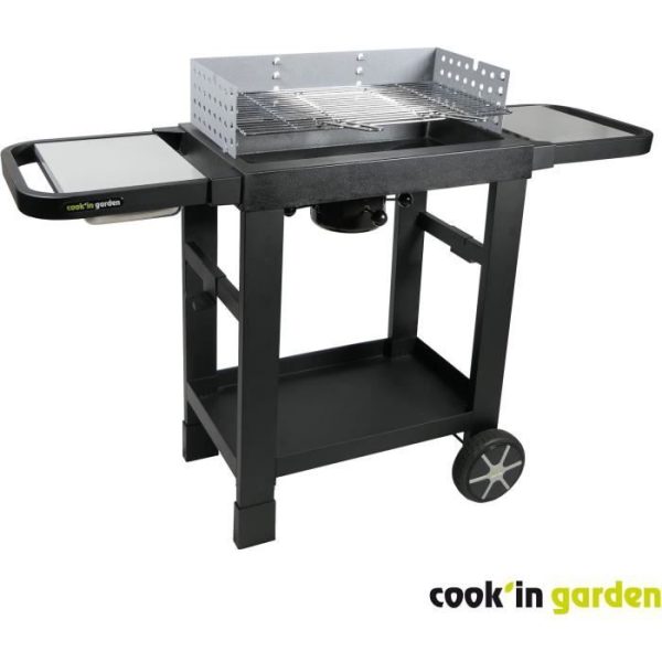 Houtskoolbarbecue - COOK'IN GARDEN - EASY 60 - Zwart