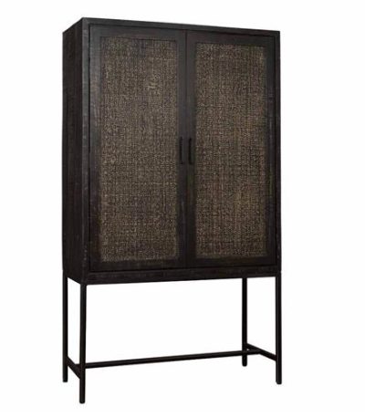 Carini Opbergkast zwart 110 cm