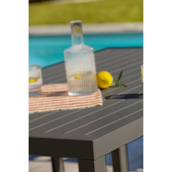 DCB3700286485658-3.jpg Tuinmeubelen - Antracietgrijs - Aluminium - 6 plaatsen - CAYENNE - DCB GARDEN - Afbeelding 4