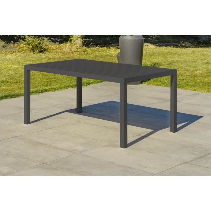 DCB3700286485658-4.jpg Tuinmeubelen - Antracietgrijs - Aluminium - 6 plaatsen - CAYENNE - DCB GARDEN - Afbeelding 5