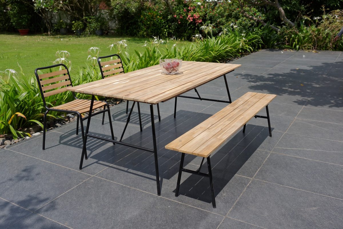 Vouwbank Vernon - Hout Acacia Licht Uiterlijk - Afbeelding 6
