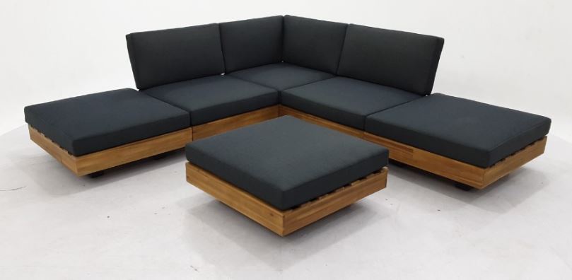 FINX0202020604807145B161100000-1.jpg Los Angeles Lounge Hoekstuk 984 - Staal Zwart - Afbeelding 2