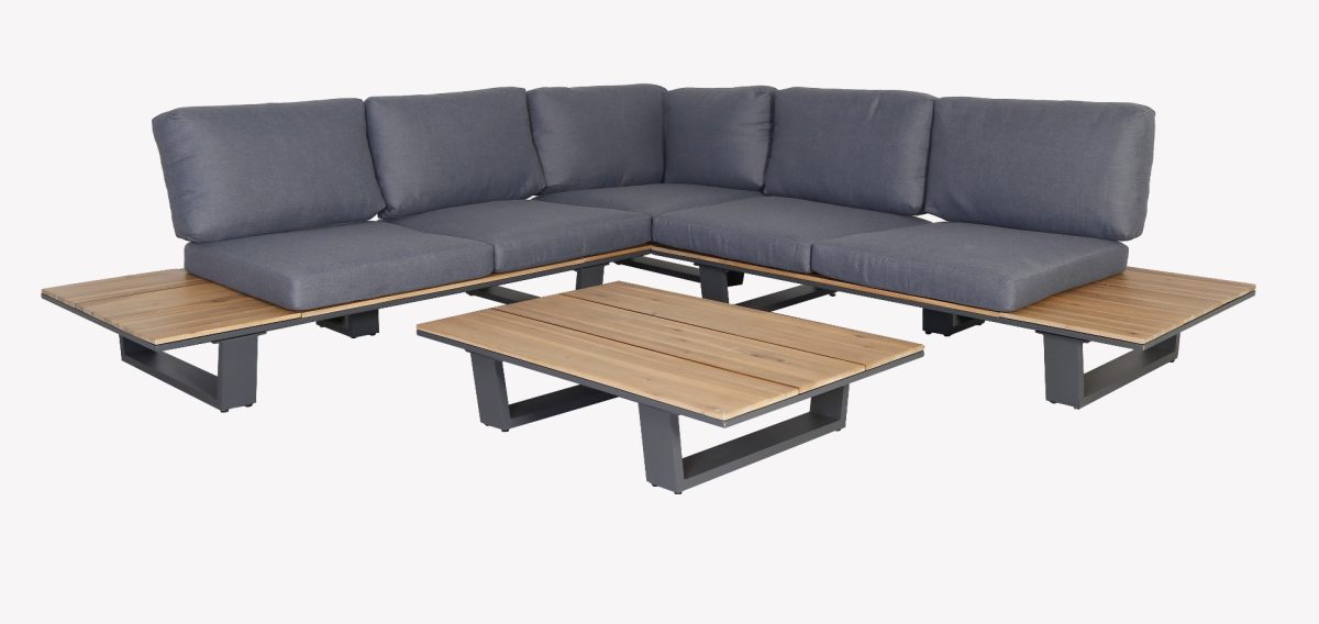 Lota Lounge Hoekset - 3 stuks - Antraciet - Afbeelding 1