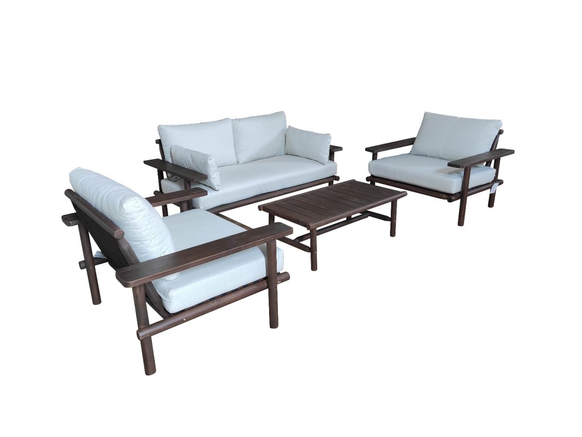 Laruna Loungeset - Hout Acacia Vintage Donker Teak Look - Afbeelding 3