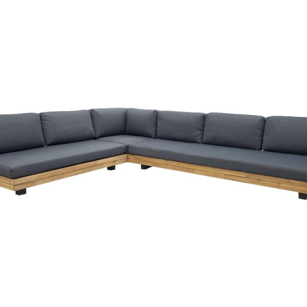 Los Angeles Lounge Hoekset - Metaal Staal Poeder gecoat Antraciet