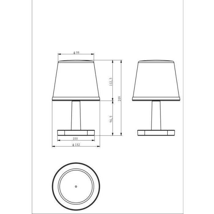 G4410-2.jpg GALIX G4410 zonne-tafellamp - 25 Lumen - H20 cm - Afbeelding 3