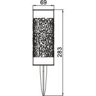 G4445-2.jpg GALIX G4445 roestvrijstalen zonnetuinlamp - Te installeren of te planten - H28cm - Warm wit - Afbeelding 3