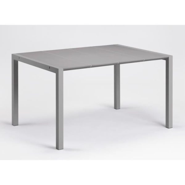 Tafel - GROSFILLEX - Eden 133 - Platinagrijs - 133x87 - Aluminium en hars - 6P