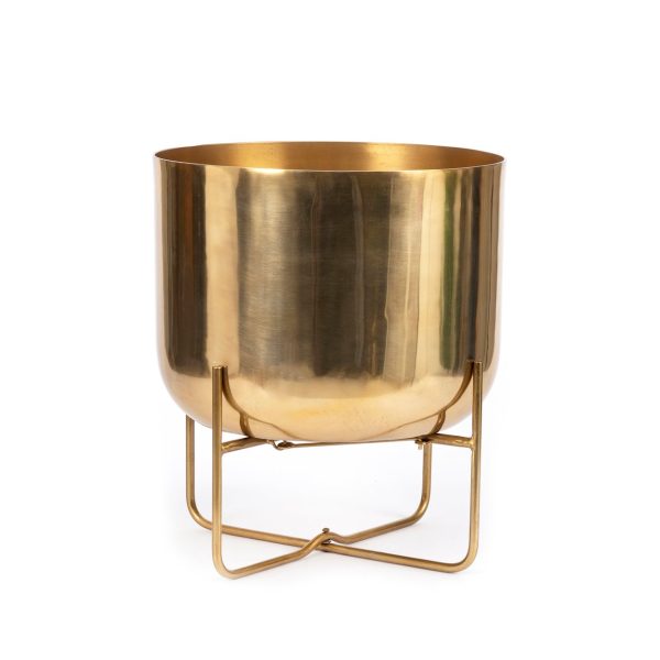 De Messing Plantenbak op Standaard - Messing - XL