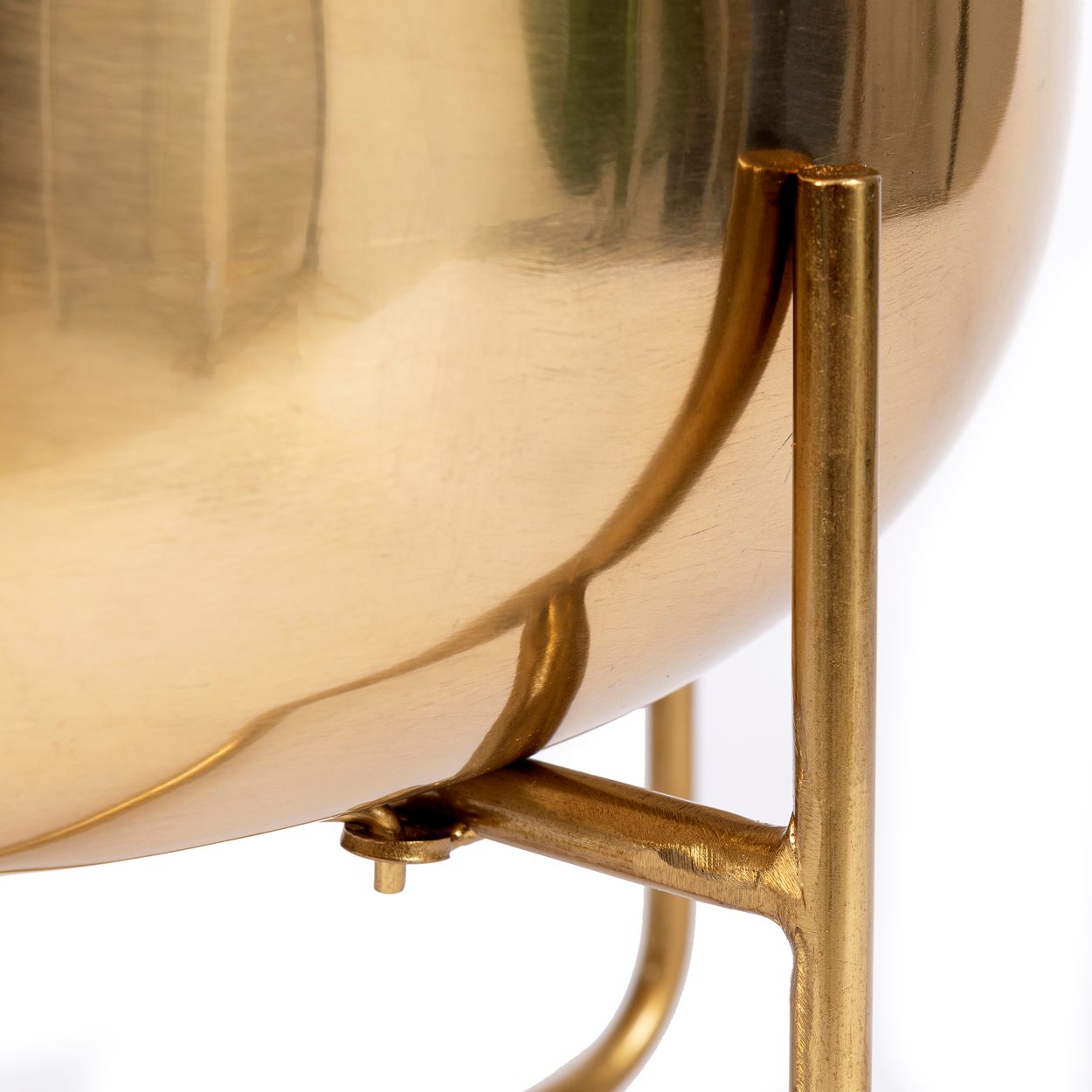 INAB017Bra-XL-3.jpg De Messing Plantenbak op Standaard - Messing - XL - Afbeelding 4