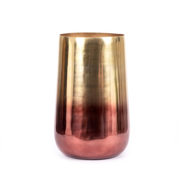De Twee-Tinten Plantenbak - Messing - XL